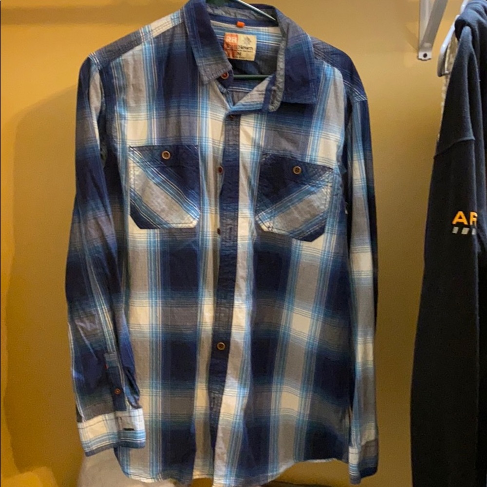Men’s ruff hewn medium long sleeve button down